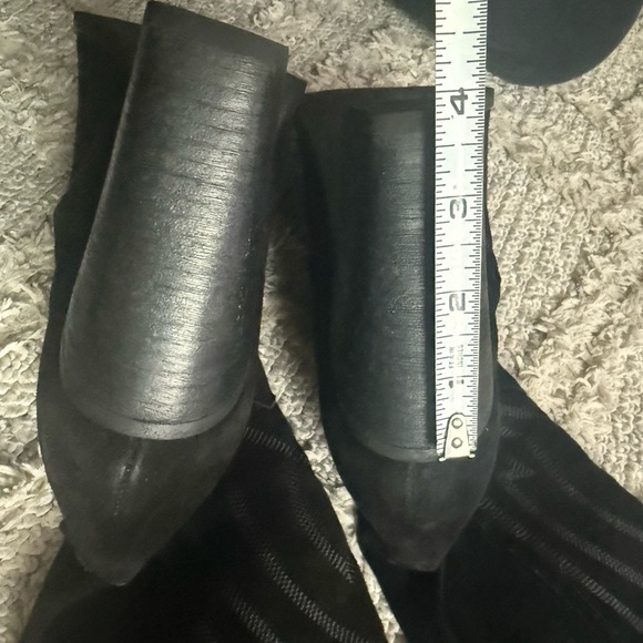 Dolce Vita Women's Connor Riding Boot Black Suede Thigh High Cowboy 8.5 M - Picture 4 of 8